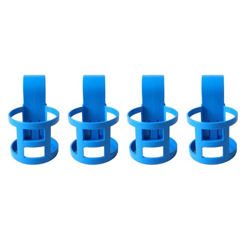 BAOFUYA Pool Cup Halter Robustes Design Verhindern Sommer für über Nacht Pool Barschienen, 2 Sets Entspannen, ABS -Material für das ABS -Material (4pcs, rund) von BAOFUYA