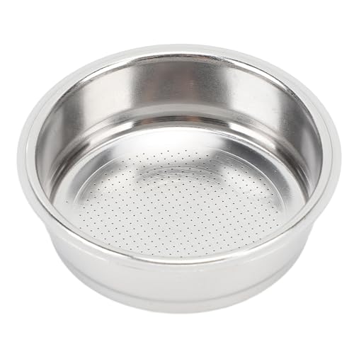 BAOFUYA Portafilter-Filterkorb mit Hohem Filtrationskorb für die Semiautomatische Portafilter-Kaffeemaschine, Geeignet für Cafés (51 mm für 1 Tasse) von BAOFUYA