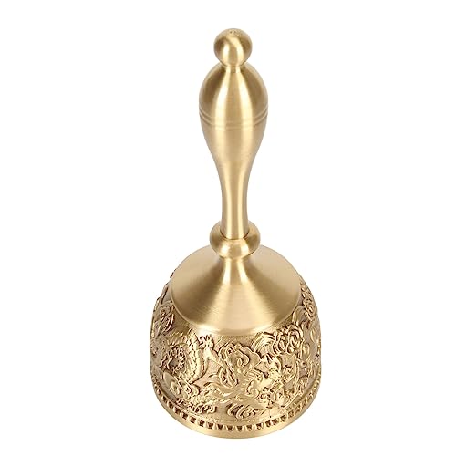 BAOFUYA Premium -Messing -Handwache mit Hohem Klingeln, Robuster Handle für Cafe Service [1 Handanruf] von BAOFUYA