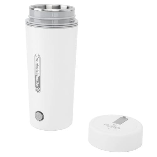 BAOFUYA Reise Tragbarer Elektrischer Wasserkocher Schneller Heizung Intelligenter Steuerung Multi Funktionales Design 350 Ml Isolationstasse für Auto -Temperaturfestes mit Auto (24V) von BAOFUYA