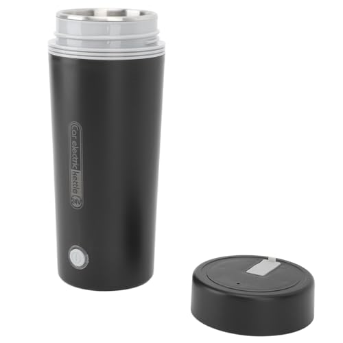 BAOFUYA Reise Tragbarer Elektrischer Wasserkocher Schneller Heizung Intelligenter Steuerung Multi Funktionales Design 350 Ml Isolationstasse für Auto -Temperaturfestes mit Auto (24V) von BAOFUYA