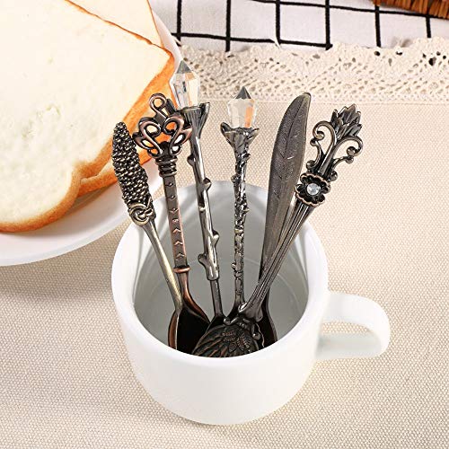 BAOFUYA Retro -Zink -Legierung und Fork Kit, Künstlerische Hochzeit, 6pcset (Bronzefarbe) von BAOFUYA