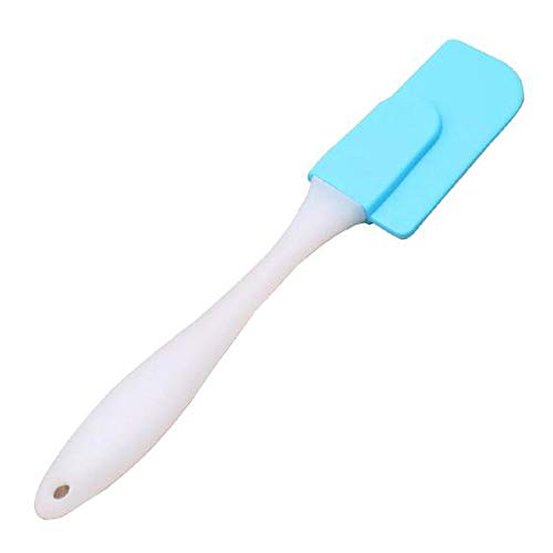 BAOFUYA Silikonspatel Im Lebensmittelqualität, Hitzebeständiges Küchenwerkzeug mit Nahtlosen Design, Flexibler Ergonomisch Zum Backen von Kochen Mischbuttercreme, für Küchenaufgaben (BLUE) von BAOFUYA