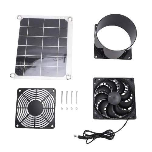 BAOFUYA Solar Angetriebener Ableitungslüfungs -Kit, 10W Hohe Luft Fließende Tragbare Solardachlüftungslüfter -Mini -Lüftung für Hühnerstock -Gewächshausschuppen BAOFUYA Solar Angetriebener Ableitungslüfungs -Kit, 10W Hohe Luft Fließende Tragbare Solardachlüftungslüfter -Mini -Lüftung für Hühnerstock -Gewächshausschuppen von BAOFUYA