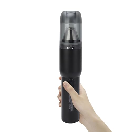 BAOFUYA Tragbarer Hand-Autostaubsauger, 20000 Pa, Einstellbare Saugkraft, Digitale Batterieanzeige, Sicherer Kabelloser Auto-Staubsauger aus Aluminium für das Computerbüro von BAOFUYA