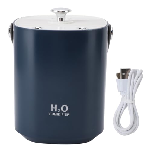 BAOFUYA Tragbarer Luftbefeuchter, Großer Nebelvolumen 1,2 -l -Wassertank -Nebel -Luftbefeuchter mit Tragengriff für Schlafzimmerpflanzen Kindergarten (Navy blau) von BAOFUYA