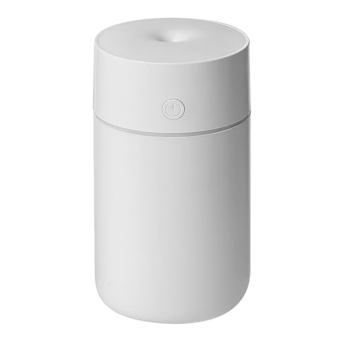 BAOFUYA USB -Auto -Luftbefeuchter Farbenfrohe Wiederaufladbare Zerstäubungs Mini Tragbare Luftbefeuchter für den Häuslichen Gebrauch und das Auto mit Funktion (WHITE) von BAOFUYA