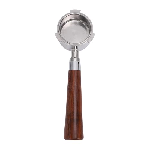 BAOFUYA Universelle 51 Mm 3 Ohren Bodenloser Portafilter, Edelstahl 2 Tassen Portafilter für eine Optimale Extraktion von BAOFUYA