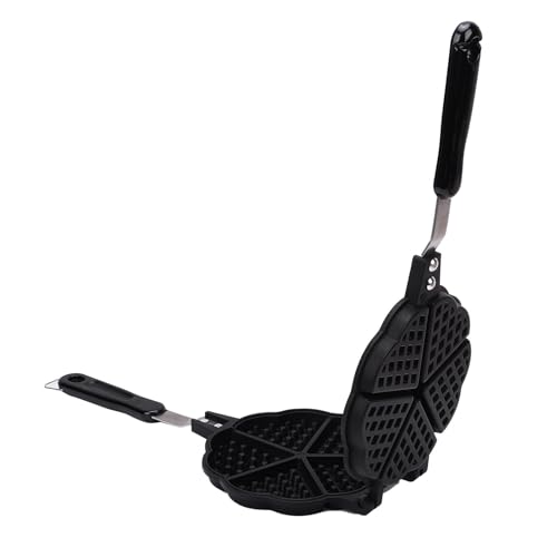 BAOFUYA Waffelbackform für den Herd, Multifunktionales Design, Robustes Aluminiumlegierungsmaterial, 5 Mini-Waffelbackformen Zum Backen in der Küche von BAOFUYA