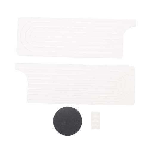 BAOFUYA Wasserhahnmatte für Küchenspüle, Superabsorbierende Diatomit -Spritzschutz mit Erhöhten Füßen für das Küchenbad (WHITE) von BAOFUYA