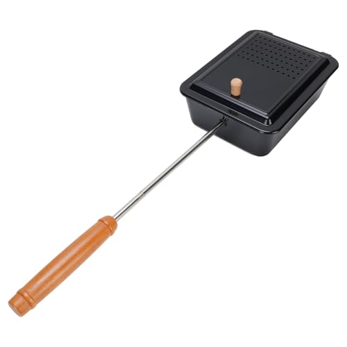 Non -Stick Popcorn Tably mit Abnehmbarem Griff für Grill, Campfire Popcorn Popper Langes Griff Popcorn Hersteller Popcorn Pit Popper Campier Firepit Popcorn Popper für Picknick von BAOFUYA