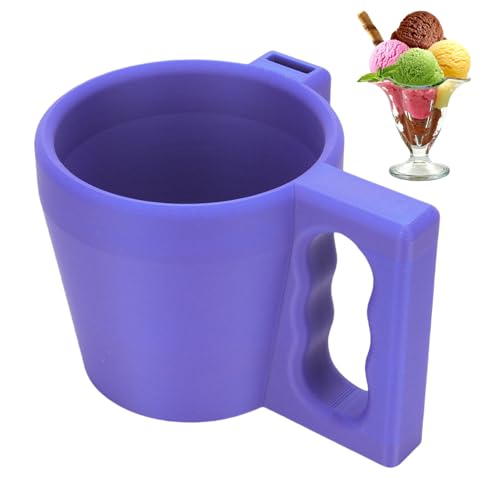 Wiederverwendbarer Eiscreme -Pint -Halter, Bequem zu Greifen Bequemes Design Multifunktional Isoliertes Stilvolles Look -Eis -Pint -Behälterhülle für Joghurt (Violett) (PURPLE) von BAOFUYA