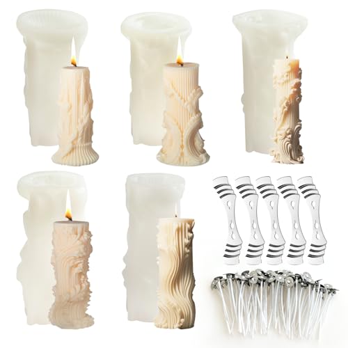 BAOHUAHU gießformen silikon, silikonformen gießformen, kerzen selber machen set, 3D DIY Silikonform Kerzengießform und Dochtset, kerzen selber machen set weihnachten BAOHUAHU gießformen silikon, silikonformen gießformen, kerzen selber machen set, 3D DIY Silikonform Kerzengießform und Dochtset, kerzen selber machen set weihnachten von BAOHUAHU