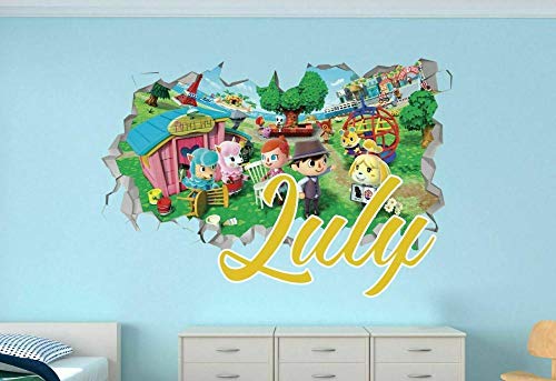 Wandtattoo Animal Crossing Custom Vinyl Stickers 3D Wall Decals Name Art von BAOJIAN