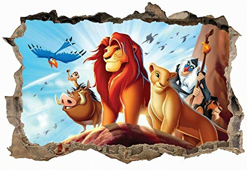Wandtattoo"König der Löwen, Aufkleber, Aufkleber, Kinder, Schlafzimmer, Kinder, 3d, Wandkunst, Wandbild" von BAOJIAN