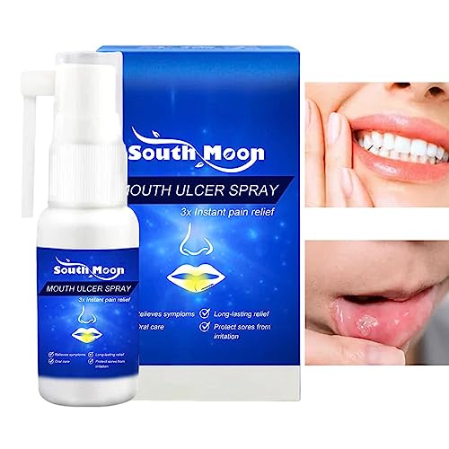 BAOK Mundgeschwür-Spray - 30 ml Mundspray zur symptomatischen Linderung von Zahnfleischschmerzen | Mundspray zur symptomatischen Linderung von Trockenheit. Erfrischender Minzgeschmack für Frauen von BAOK