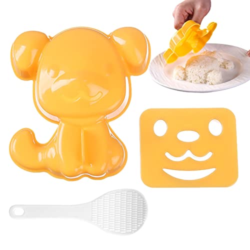 BAOK Reisform für Hunde – Reisform mit Tier-Design, Sushi-Maker-Werkzeug-Set, Sushi-Form, Reis-Dekoration, Reis-Paddel für Zuhause, -Sushi-Herstellung von BAOK