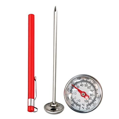 Edelstahl-Bodenthermometer - Anti-Rost-Bodentemperaturmesser | Gartenzubehör Kompost-Thermometer für Topfpflanzen, Gartenarbeit Baok von BAOK