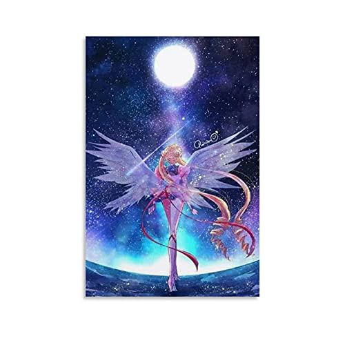 BAOMIHUA Anime Luna Sailor Moon Frases, Poster auf Leinwand, Wandkunst, Kunstdruck, modernes Familienschlafzimmerdekor, 30 x 45 cm von BAOMIHUA