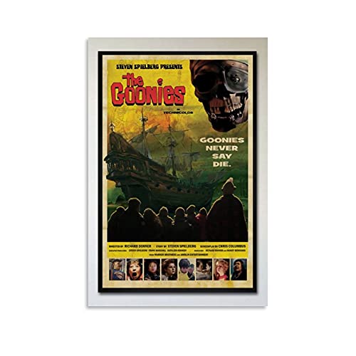 BAOMIHUA Poster, Motiv: The Goonies, Vintage-Stil, dekoratives Gemälde, Leinwand, Wandkunst, Wohnzimmer, Poster, Schlafzimmer, Gemälde, 40 x 60 cm von BAOMIHUA