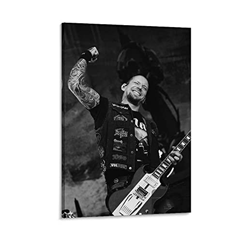 BAOMIHUA Volbeat Michael Poulsen Poster, dekoratives Gemälde, Leinwand, Wandkunst, Wohnzimmer, Poster, Schlafzimmer, Gemälde, 60 x 90 cm von BAOMIHUA