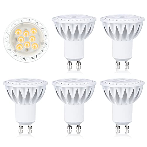 BAOMING GU10 LED Warmweiss Dimmbar GU10 Lampe 5W, Ersetzt 50W Halogenlampen,6er Pack von BAOMING