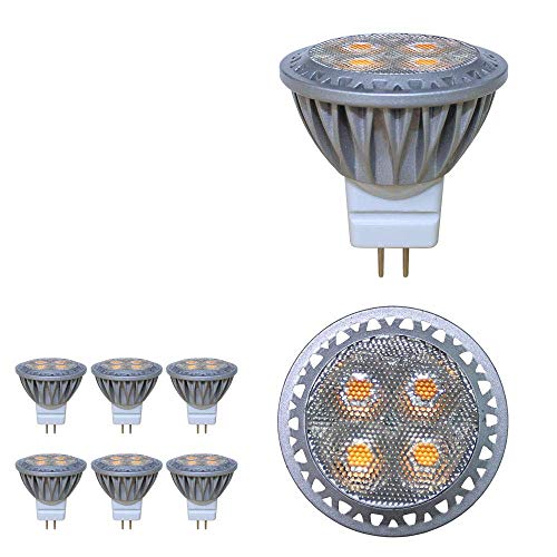 Baoming GU4 MR11 12V Led Lampen 3W super helle LED Birnen Equal 35W Halogenbirne GU4 Sockel 280lm 30 ° Abstrahlwinkel Kühles Weiß Packung mit 6 Stück Glühlampen LED von BAOMING