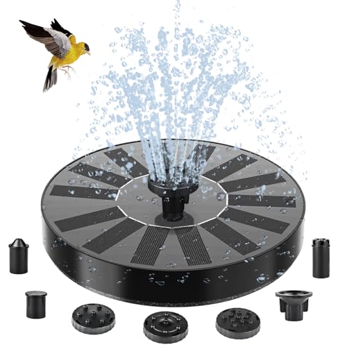 Solar Springbrunnen für Außen, Solar Teichpumpe mit 6 Effekte Solar Wasserpumpe Solar schwimmender Fontäne Pumpe für Gartenteich Oder Springbrunnen Vogel-Bad Fisch Behälter Solar Springbrunnen für Außen, Solar Teichpumpe mit 6 Effekte Solar Wasserpumpe Solar schwimmender Fontäne Pumpe für Gartenteich Oder Springbrunnen Vogel-Bad Fisch Behälter von HAZENS