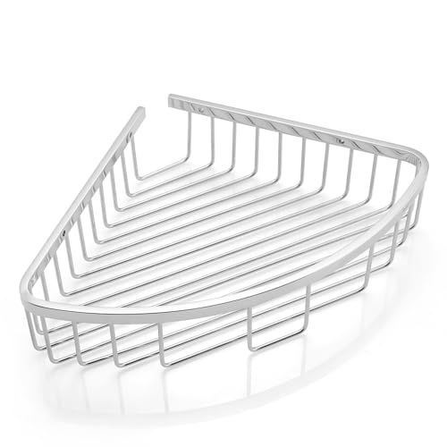 BAORELST Duschablage Ecke, Edelstahl 304 Duscheckregal, 6cm Tiefer Eckregal Dusche, Duschregal, Eckregal Dusche für Bad(Chrom) von BAORELST