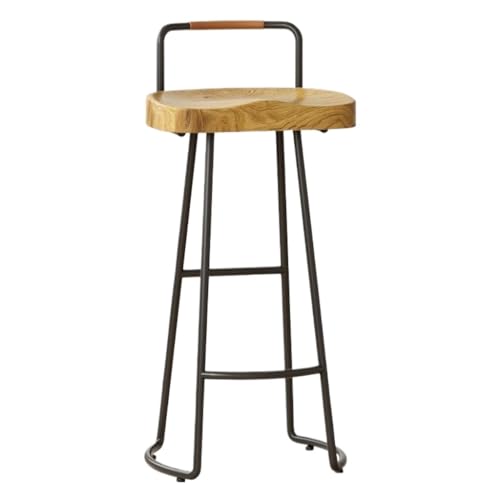 BAOSHUPINGY Bar StüHle Barstuhl, Moderner, Einfacher Hochhocker, Barhocker, Hochstuhl, Kommerzieller Barstuhl, Heim- Und Freizeit-Hoher Barstuhl Bar Chair (Color : Black, Size : A) von BAOSHUPINGY