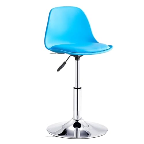 BAOSHUPINGY Bar StüHle Barstuhl, Moderner, Minimalistischer Barstuhl, Kassierer, Rezeption, Hebestuhl, Heimstuhl, Hoher Hocker, Barhocker Bar Chair (Color : Blue, Size : A) von BAOSHUPINGY