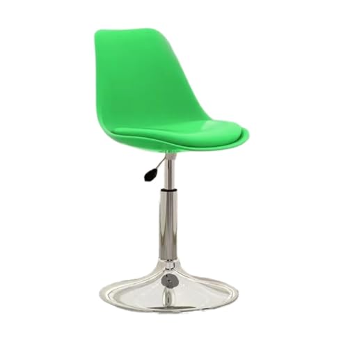 BAOSHUPINGY Bar StüHle Barstuhl, Moderner, Minimalistischer Rezeptionsstuhl, Drehbarer Kunststoffstuhl, Nach Hause, Hoher Hocker, Barstuhl, Rückenlehne Bar Chair (Color : Green, Size : B) von BAOSHUPINGY