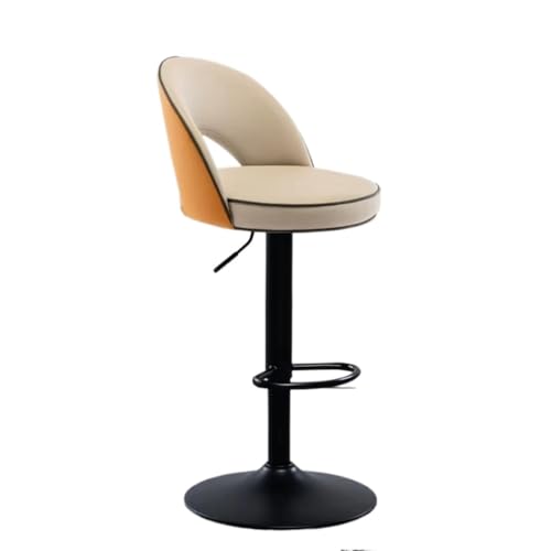 BAOSHUPINGY Bar StüHle Haushalt Moderne Einfache Metall Basis Lift Rotierenden Hochstuhl Schönheit Hocker Bar Stuhl Personalisierte Bar Stuhl Bar Chair (Color : O, Size : A) von BAOSHUPINGY