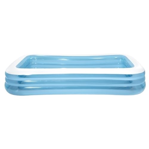 Pool Aufblasbar Aufblasbares Schwimmbad, Familienschwimmbecken, Aufblasbares Badebecken, Aufblasbarer Sommer-Außenpool Aufblasbare Pools(Color:Blue) von BAOSHUPINGY