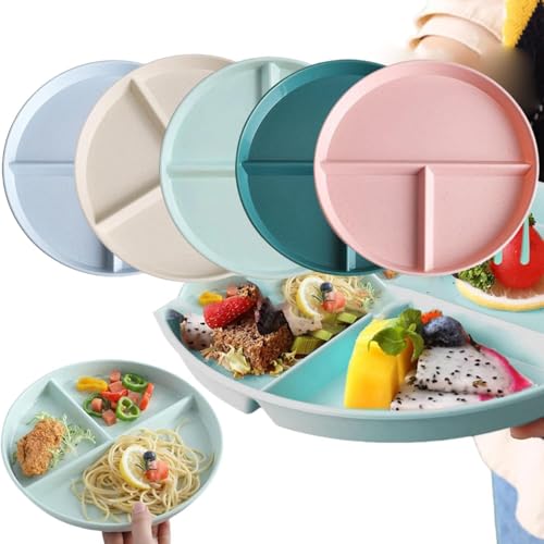 Geteilte Teller mit Unterteilung,5pc Geteilte Speiseteller,Kinderteller Unterteilt,Geteilte Teller mit Unterteilung,3 Fächern Geteilte Platte,Geteilte Dessertteller Mit Geschirr für Erwachsene Kinder Geteilte Teller mit Unterteilung,5pc Geteilte Speiseteller,Kinderteller Unterteilt,Geteilte Teller mit Unterteilung,3 Fächern Geteilte Platte,Geteilte Dessertteller Mit Geschirr für Erwachsene Kinder von BAOSROY