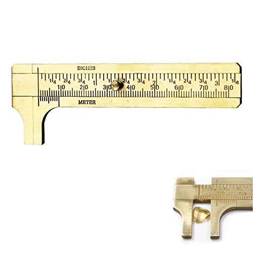 Schieblehre,Messschieber Klein,Nonius Messschieber,Schieblehre Klein,Mini Messschieber,Schieblehre Messing,Messing Messschieber,für Schmuck Schiebelehre Lineal Messwerkzeug,80mm von BAOSROY