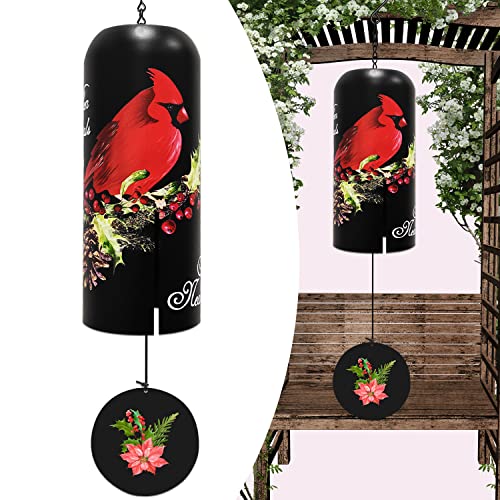 Kardinal-Windspiel für draußen, tiefer Ton, Kardinal-Dekor, Windglocke, Windspiel, für draußen, Gedenkstätte, Trauer, Kardinalgeschenke für Frauen, Mutter, 71,1 cm, Gelassenheit, Windglocke, Garten, von BAOXUE