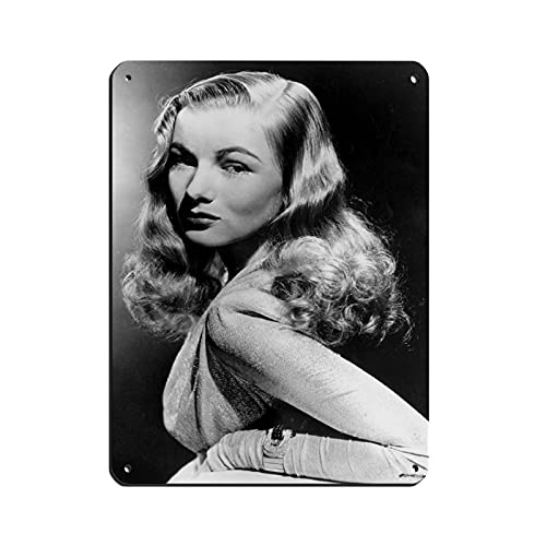 Blechschild Veronica Lake aus dem 20. Jahrhundert Filmschauspielerinnen 1 Blechschild Vintage Metall Pub Club Cafe Bar Home Wandkunst Dekoration Poster Retro 30 x 40 cm von BAOZHI