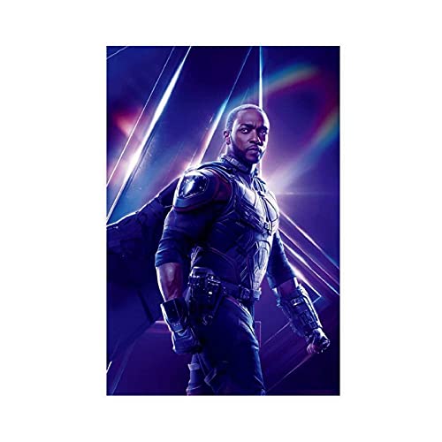 Falcon Sam Wilson Anthony Mackie Movie Hero 8 Leinwand-Poster, Schlafzimmer, Dekoration, Sport, Landschaft, Büro, Raumdekoration, Geschenk, ohne Rahmen: 30 x 45 cm Falcon Sam Wilson Anthony Mackie Movie Hero 8 Leinwand-Poster, Schlafzimmer, Dekoration, Sport, Landschaft, Büro, Raumdekoration, Geschenk, ohne Rahmen: 30 x 45 cm von BAOZHI