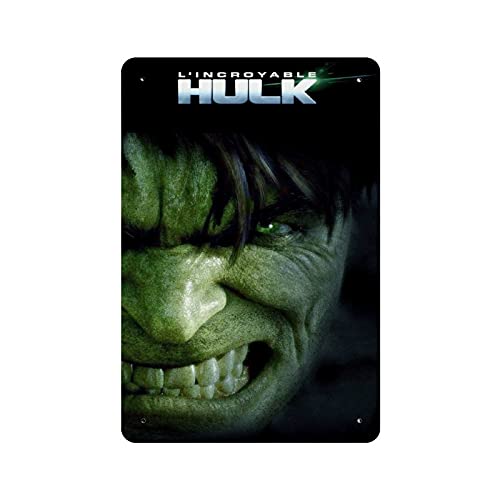 Hulk Bruce Banner Mark Ruffalo Hero Film 9 Blechschild Vintage Metall Pub Club Cafe Bar Home Wandkunst Dekoration Poster Retro 30 x 20 cm von BAOZHI