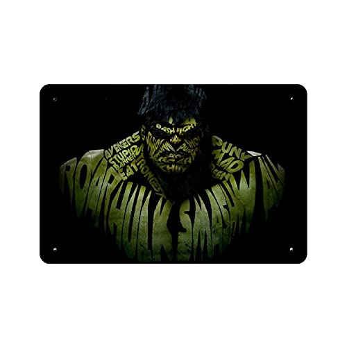Hulk Bruce Banner Mark Ruffalo Hero Movie 23 Retro Poster Metall Blechschild Chic Art Retro Eisen Gemälde Bar Menschen Höhle Cafe Familie Garage Poster Wanddekoration 20 x 30 cm von BAOZHI