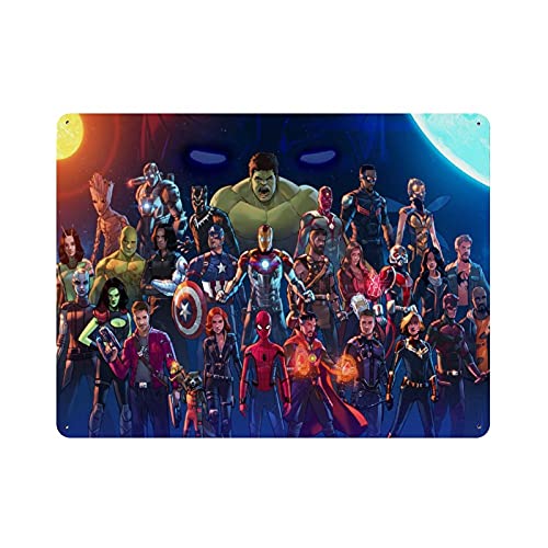 Iron Man Captain Thor Odinson Black Widow Movie Hero 11 Retro Poster Metall Blechschild Schick Kunst Retro Eisen Malerei Bar Menschen Höhle Cafe Familie Garage Poster Wanddekoration 30x40cm von BAOZHI