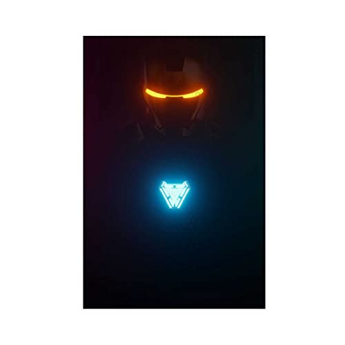 BAOZHI Iron Man Tony Stark Jr. Robert Downey Hero 49 Leinwandposter Wandkunst Dekor Druck Bild Gemälde für Wohnzimmer Schlafzimmer Heimbüro Dekoration Unframe: 30 x 45 cm von BAOZHI
