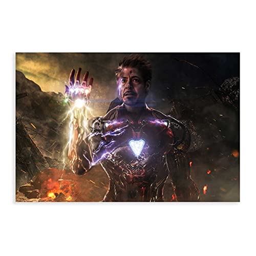 Iron Man Tony Stark Jr. Robert Downey Movie 23 Leinwandposter Wandkunst Dekor Druck Bild Gemälde für Wohnzimmer Schlafzimmer Dekoration Unframe:30 x 45 cm von BAOZHI