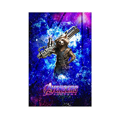 Raketen-Waschbär-Film-Held Galaxy 11 Leinwand-Poster, Wandkunst, Dekoration, Bild, Gemälde für Wohnzimmer, Schlafzimmer, Dekoration, Unrahmen: 30 x 45 cm von BAOZHI