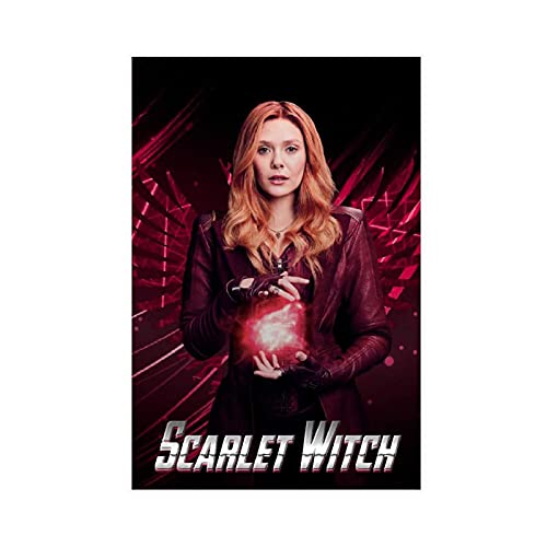 Scharlachrote Hexe Wanda Maximoff Elizabeth Olsen Filmposter Hero 61 Wandkunst Dekor Druck Bild Gemälde für Wohnzimmer Schlafzimmer Dekoration Unframe:30 x 45 cm von BAOZHI