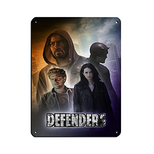 The Defenders TV-Serie Classic Cover 18 Blechschild Vintage Metall Pub Club Cafe Bar Home Wandkunst Dekoration Poster Retro 30 × 40 cm von BAOZHI