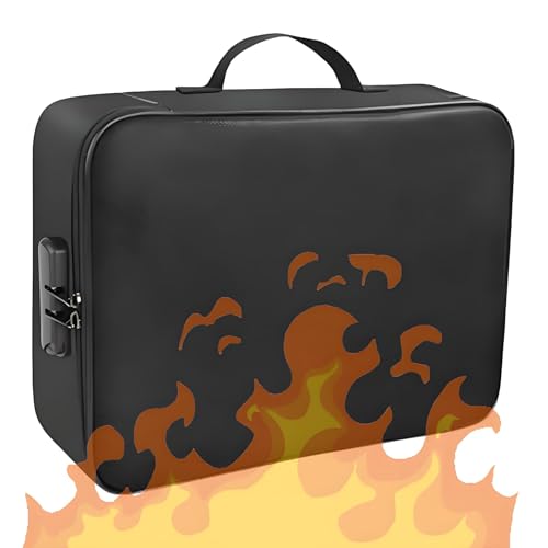 APPKON Feuerfeste Dokumentenbox mit Schloss, 36,8 x 27,9 x 10,2 cm, große Kapazität, 3-lagige, feuerfeste Dokumententasche, wasserabweisend, abschließbare Aufbewahrungsbox für Reisepässe, Zertifikate APPKON Feuerfeste Dokumentenbox mit Schloss, 36,8 x 27,9 x 10,2 cm, große Kapazität, 3-lagige, feuerfeste Dokumententasche, wasserabweisend, abschließbare Aufbewahrungsbox für Reisepässe, Zertifikate von BAPPKON