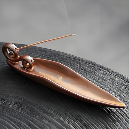 BAPPKON Räucherstäbchenhalter, Keramik-Räuchergefäß, Räucherstäbchenhalter für Theken, für Theken, Meditationsraum, Yoga, Büro, Heimdekoration Incense Holder von BAPPKON