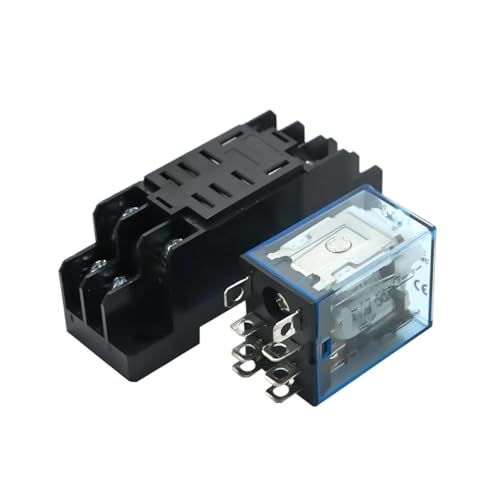 1 Stück LY2NJ HH62P HHC68A-2Z Elektronisches elektromagnetisches Relais 10A 8PIN Spule DPDT mit Sockelbasis DC12V, 24V AC110, 220V(DC 12V) von BAPPRJJ